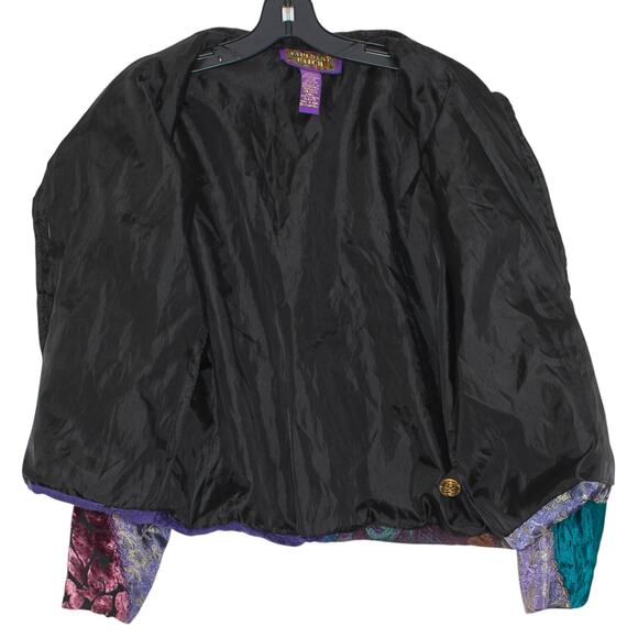 Tapestry Patch Vintage Jacket Patchwork Y2K Boho Art Teacher Eclectic Size Small - Picture 2 of 16